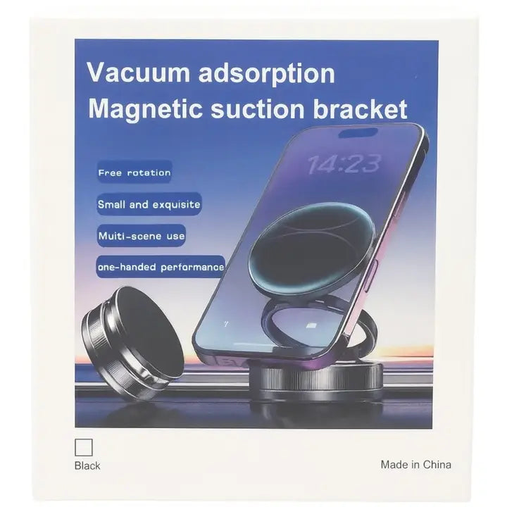 Magnetic Vacuum Phone Stand 360° Rotation,Strong Suction T28