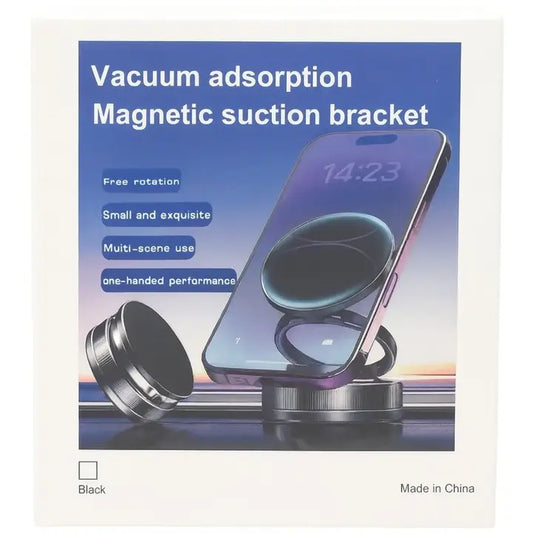 Magnetic Vacuum Phone Stand 360° Rotation,Strong Suction T28